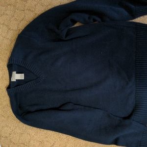 Men's LL Bean cotton sweater Navy